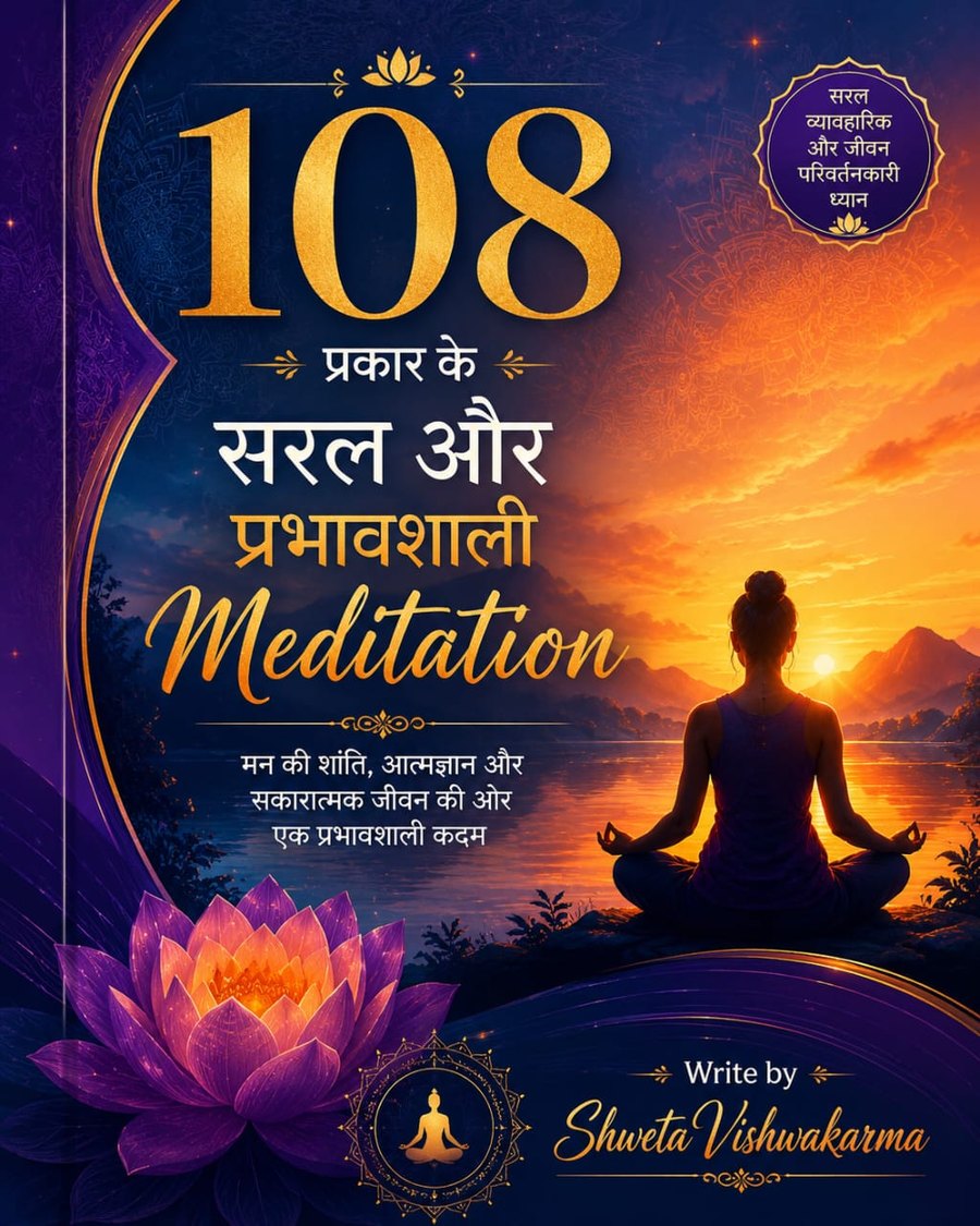 108 प्रकार के सरल और प्रभावशाली Meditation, a free eBook by Shweta Visshwakarma